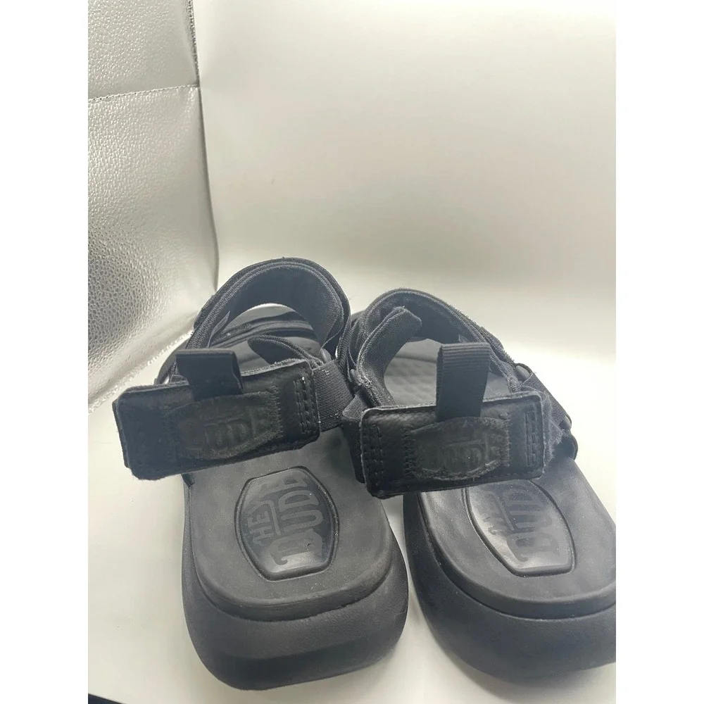 Hey Dude Mens Carson Sandal Sport Mode Black‎ Size 11 M